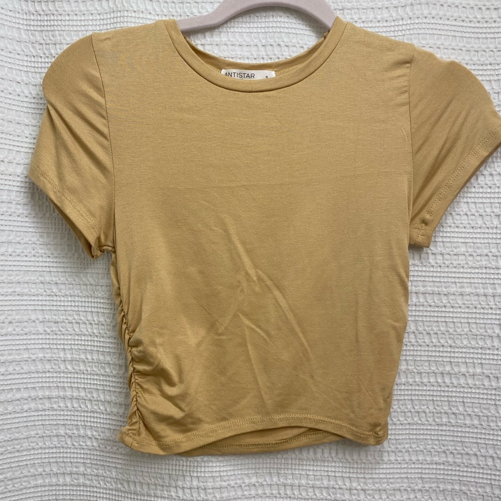 Antistar Cropped Yellow Top